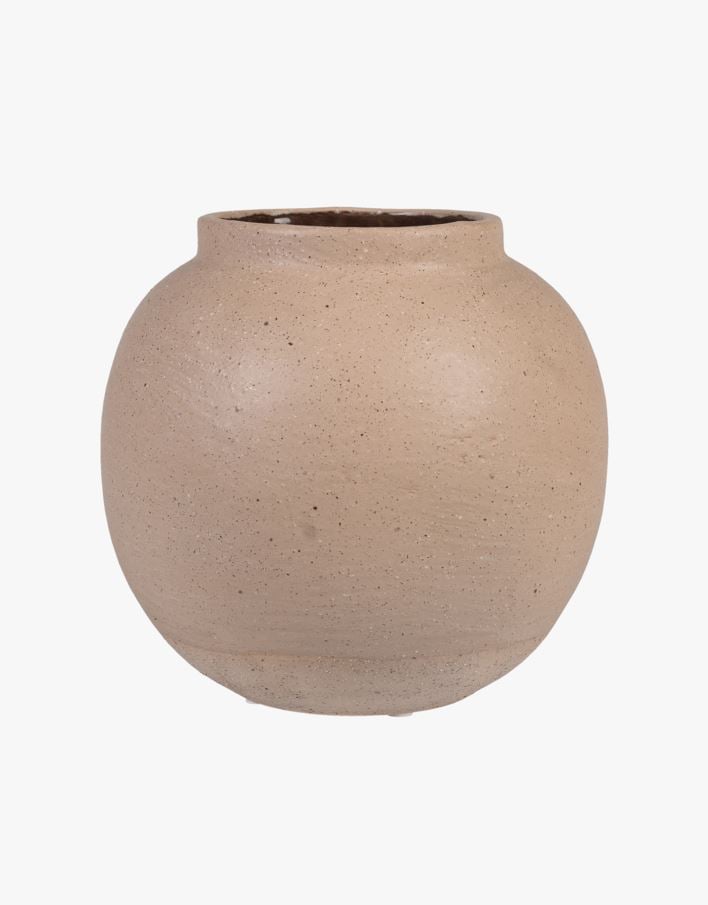 Vase beige - 20,4x20,4x18,8 cm beige - 1