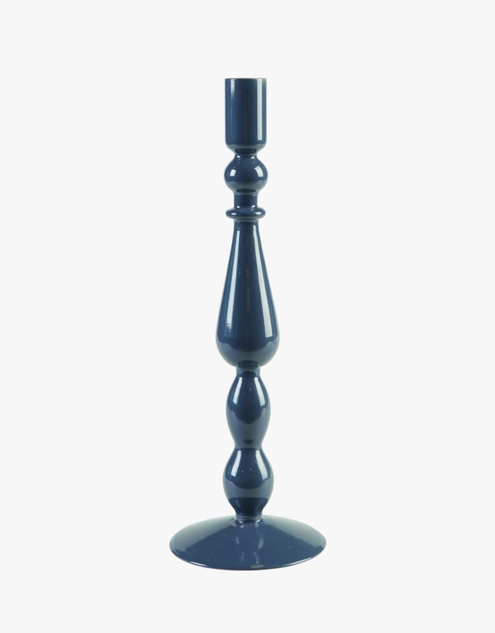 Lysestake mørk blå - 10x10x29,5 cm mørk blå - 1