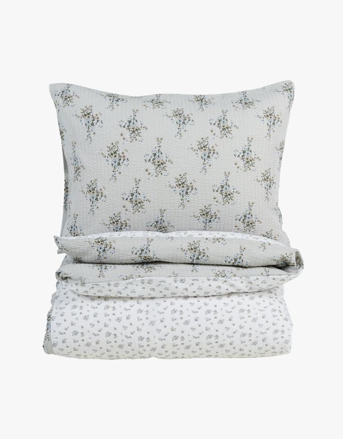 Krepp sengesett multi blå - 140x200 cm multi blå - 1