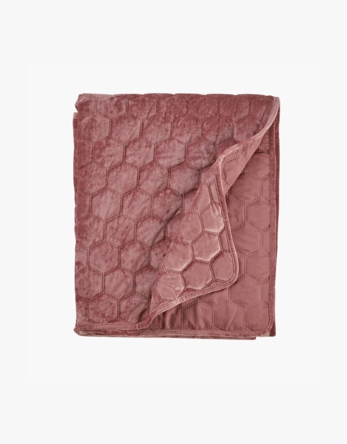 Sengeteppe gammelrosa - 240x240 cm gammelrosa - 1