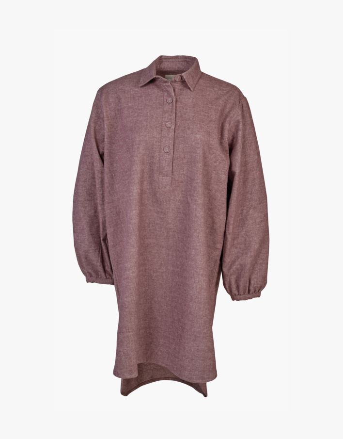 Nattskjorte burgunder - L/XL burgunder - 1