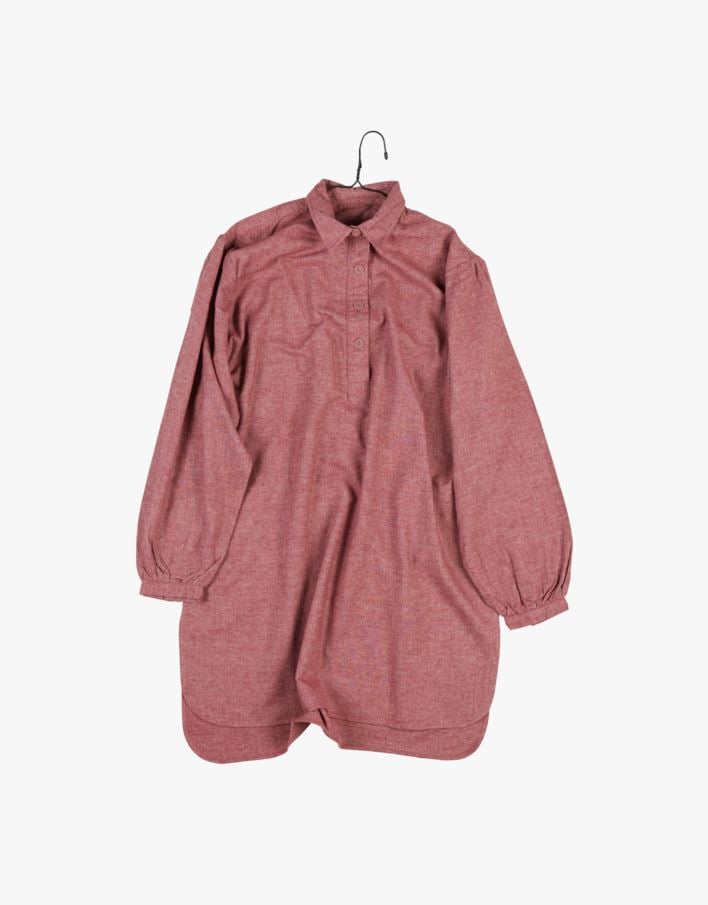 Nattskjorte rød - S/M rød - 1