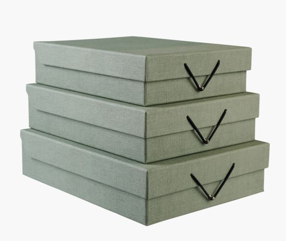 Oppbevaringsboks lys grønn - 26x35x8,5 cm lys grønn - 1