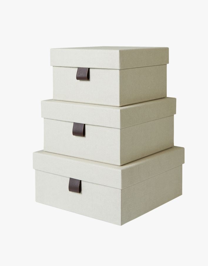 Oppbevaringsboks natur - 26x26x13 cm natur - 1