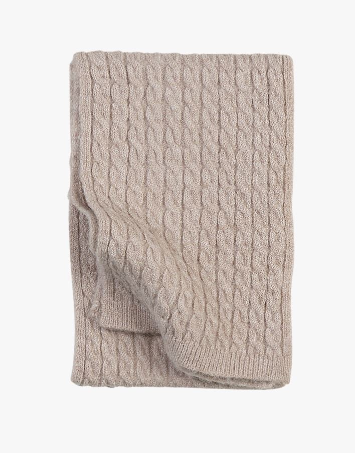 Strikket skjerf sand - 23x146 cm sand - 1
