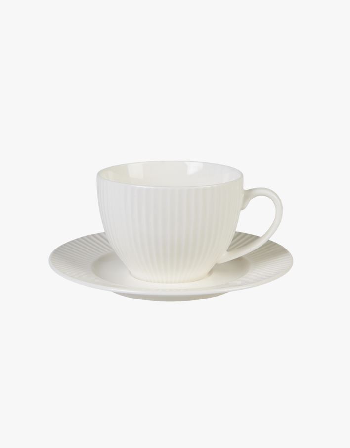 Kopp m/ skål hvit - 250 ml hvit - 1