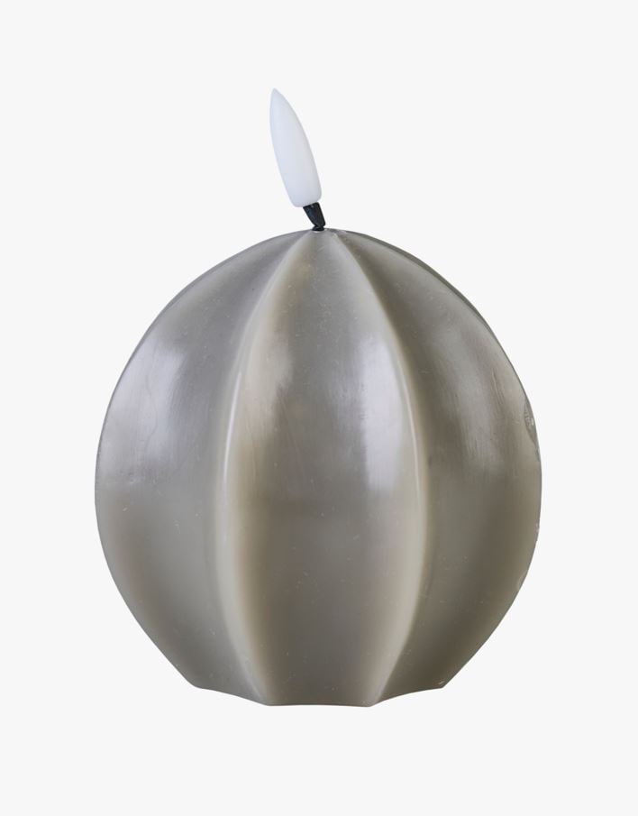 Led lys grå - 9,5x9,5x12,5 cm grå - 1