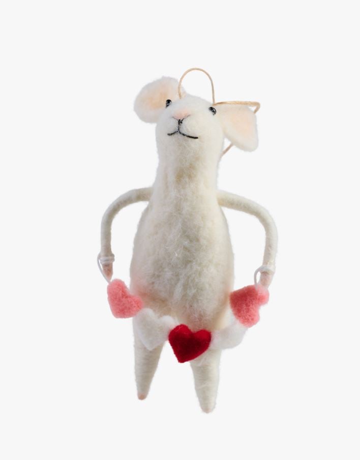 Julemus multi rød - 7,5x6x12 cm multi rød - 1