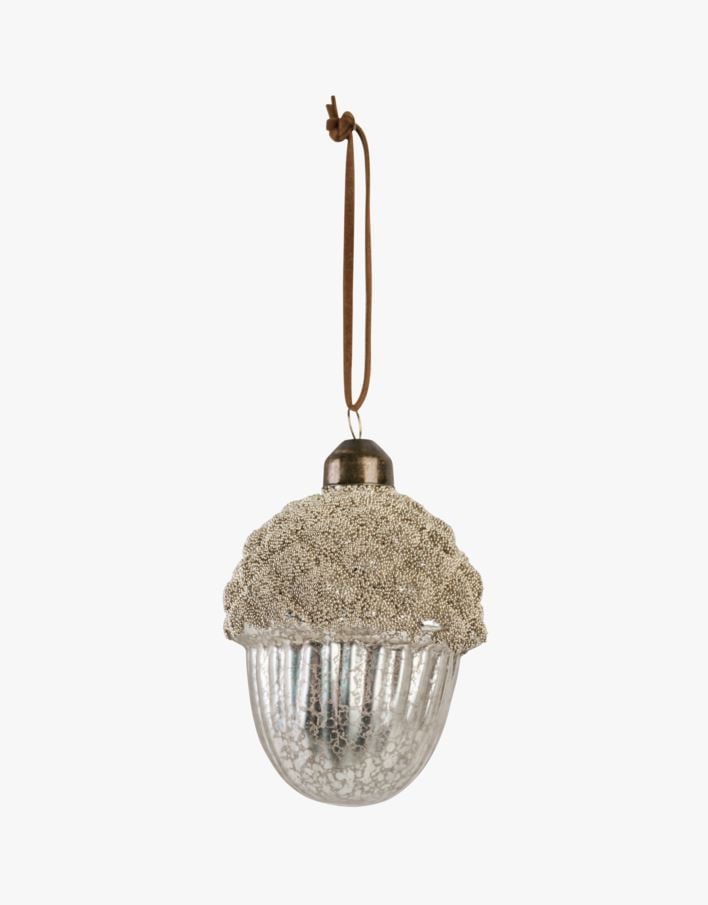 Juletrepynt sølv - 6x8,5 cm sølv - 1