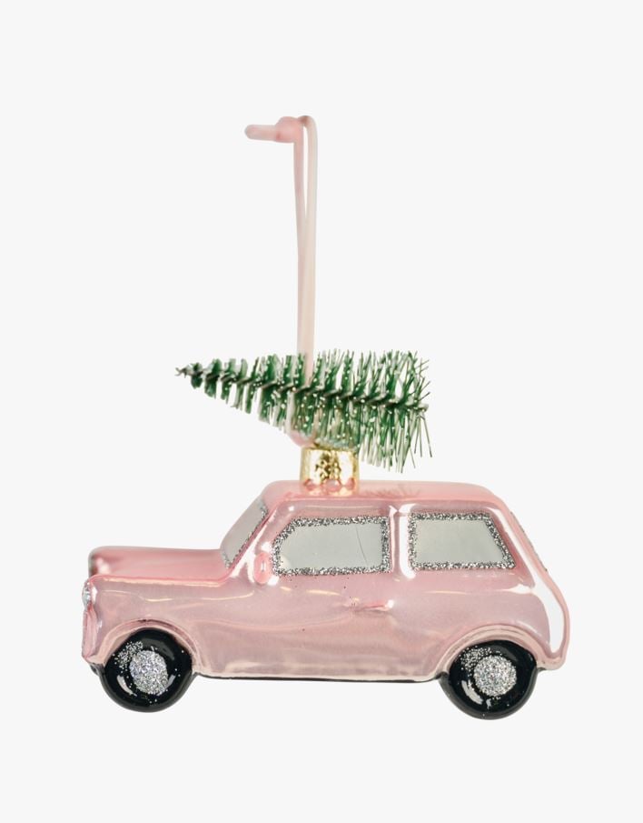 Juletrepynt rosa - 9,8x4,5x5,3 cm rosa - 1