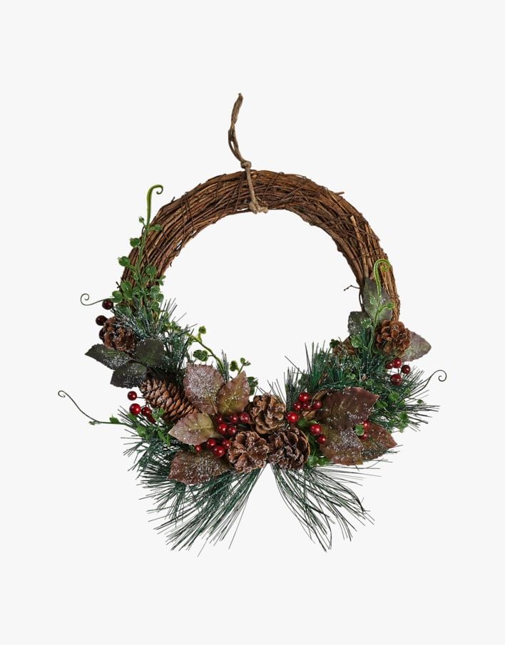 Krans multi grønn - 33x35x7 cm multi grønn - 1