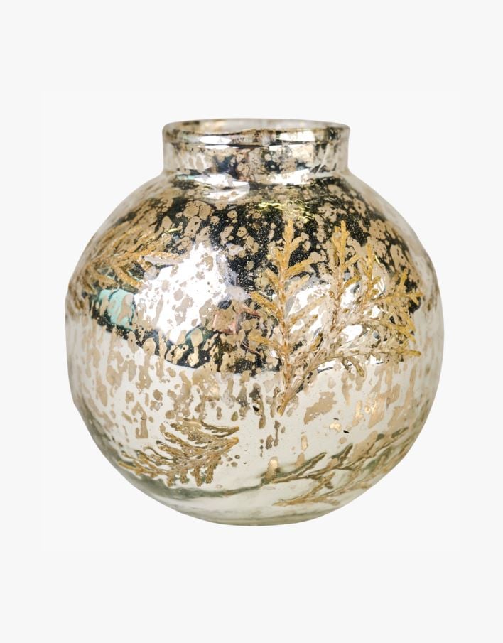 Vase multi sølv - 9x9x10 cm multi sølv - 1