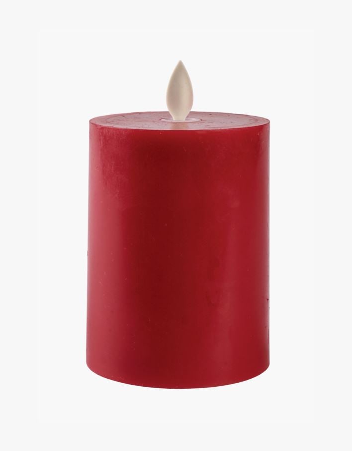 Led kubbelys mørk rød - 7,5x7,5x10 cm mørk rød - 1