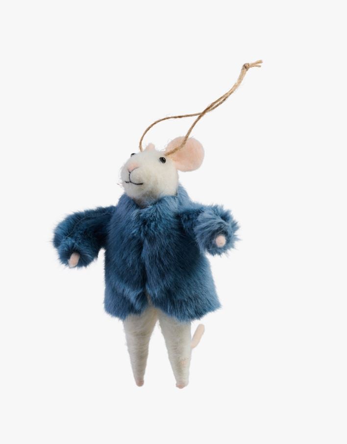 Julemus multi blå - 6,1x5x11 cm multi blå - 1