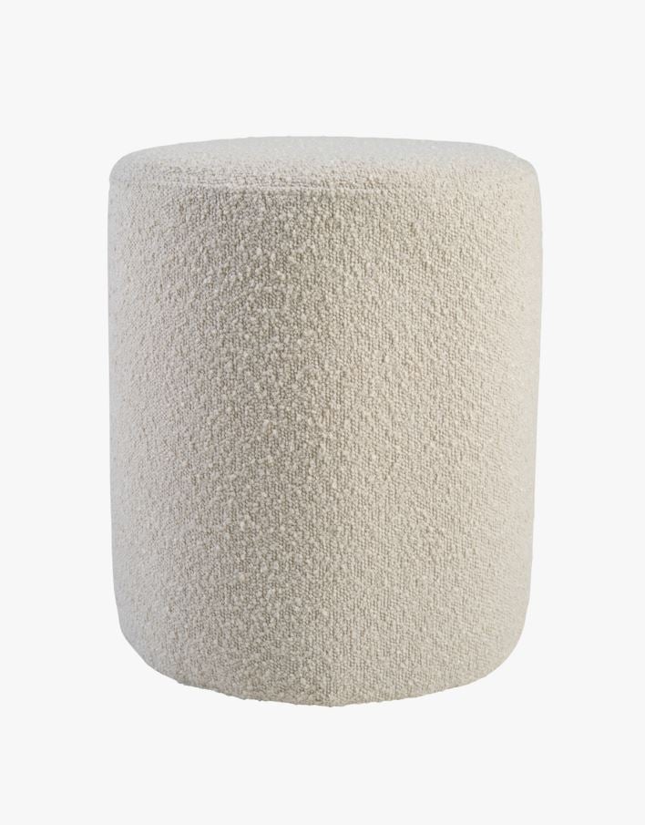 Puff lys beige - 34x34x41 cm ø34 lys beige - 1