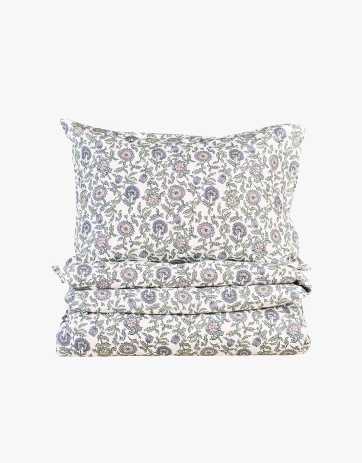 Flanell sengesett lindegrønn - 140x200 cm lindegrønn - 1