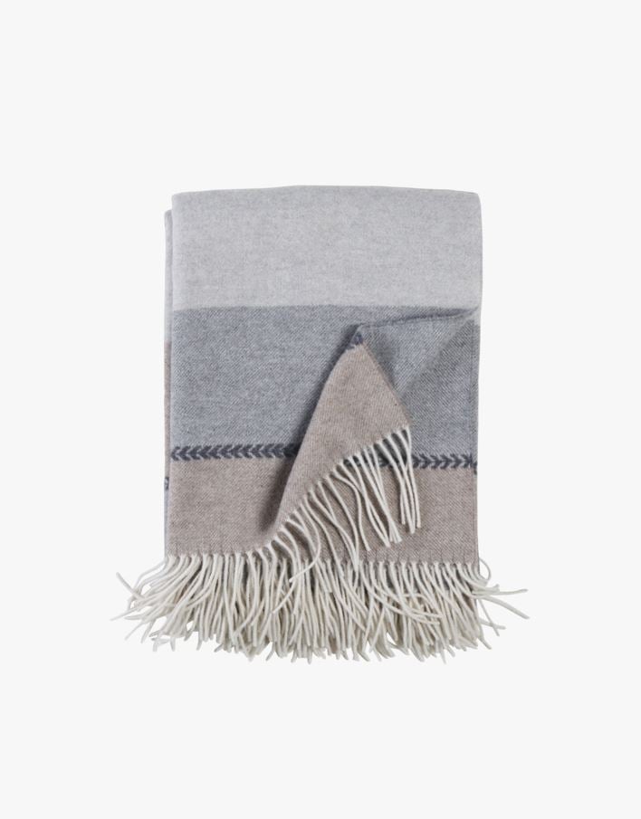 Ullpledd beige - 130x170 cm beige - 1