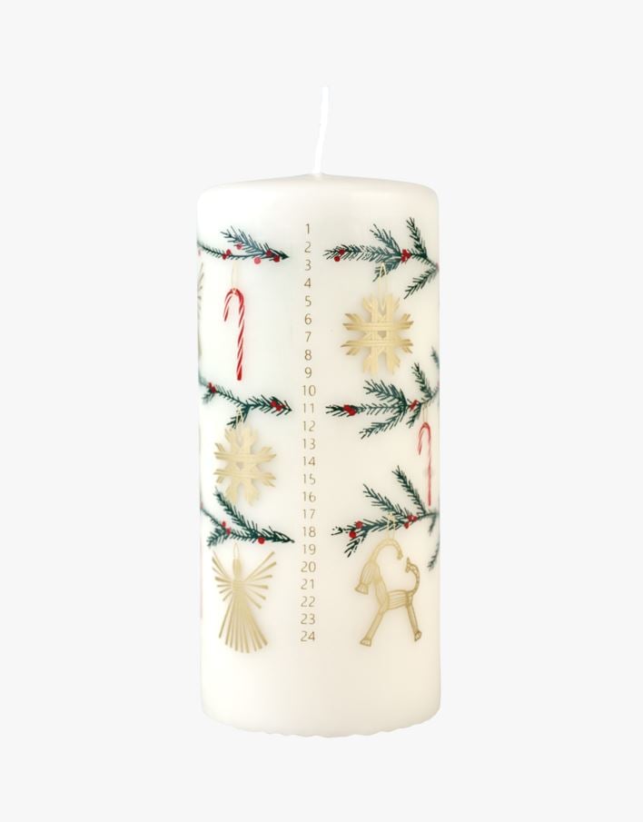 Adventslys multi hvit - 15 cm ø6,8 multi hvit - 1