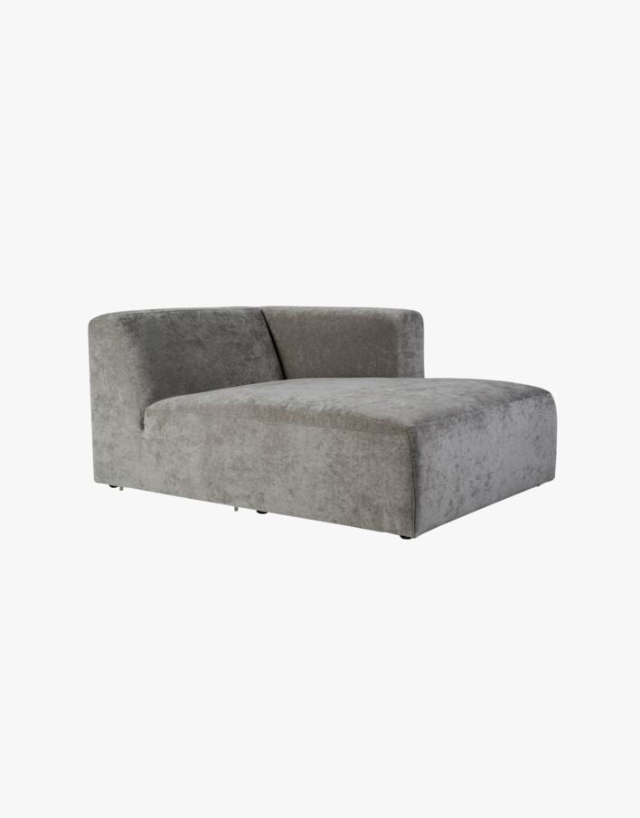 Modulsofa sjeselong høyre grå - 114x154x73 cm grå - 1