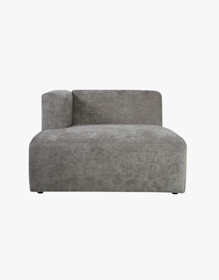 Modulsofa sjeselong venstre grå - 114x154x73 cm grå - 1