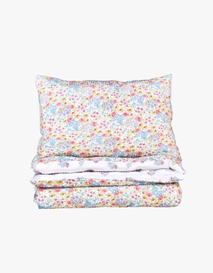 Krepp sengesett multi - 140x200+50x70 cm multi - 1