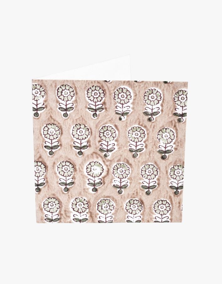 Kort m/konvolutt sand - 12,7x12,7 cm sand - 1