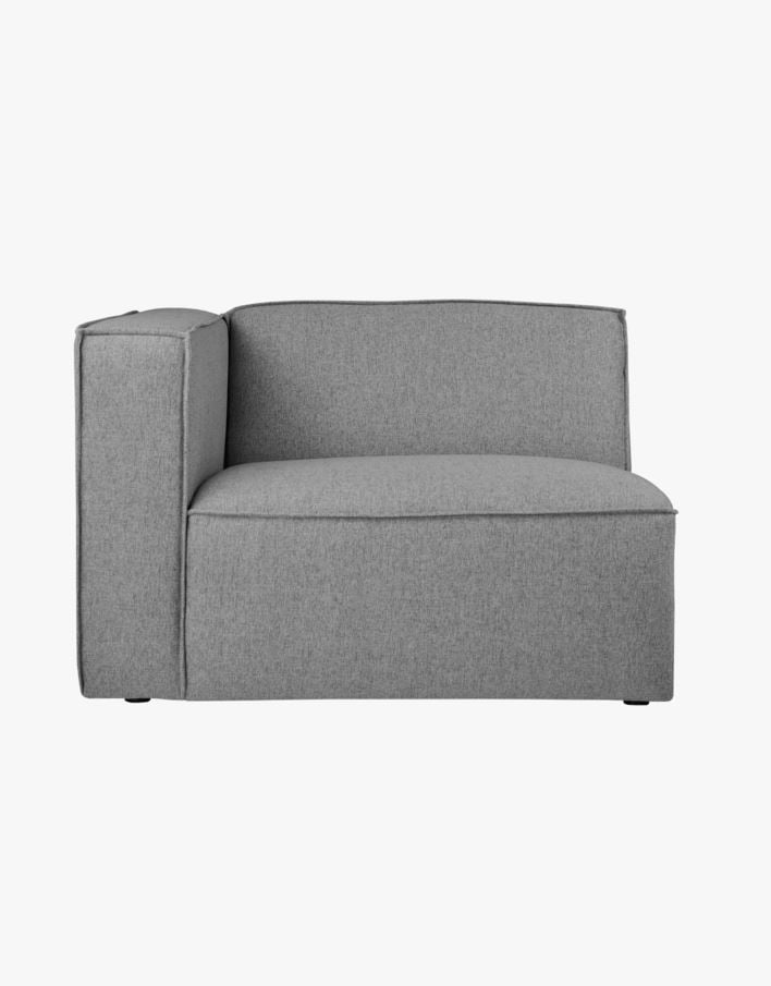 Modulsofa 1,5 seter m/armlene venstre grå - 110x93x73 cm grå - 1