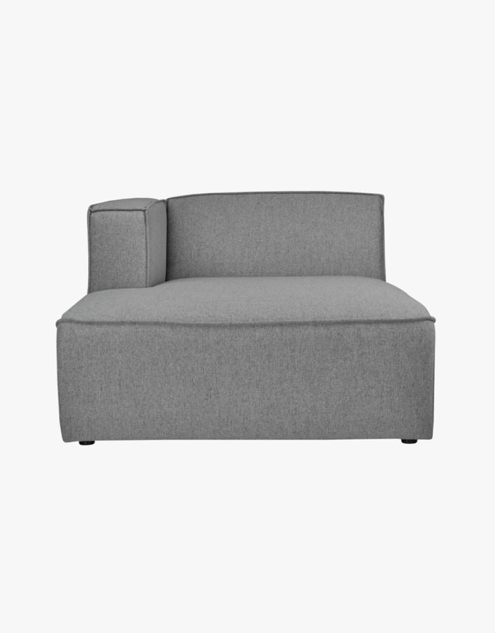 Modulsofa sjeselong venstre grå - 114x154x73 cm grå - 1