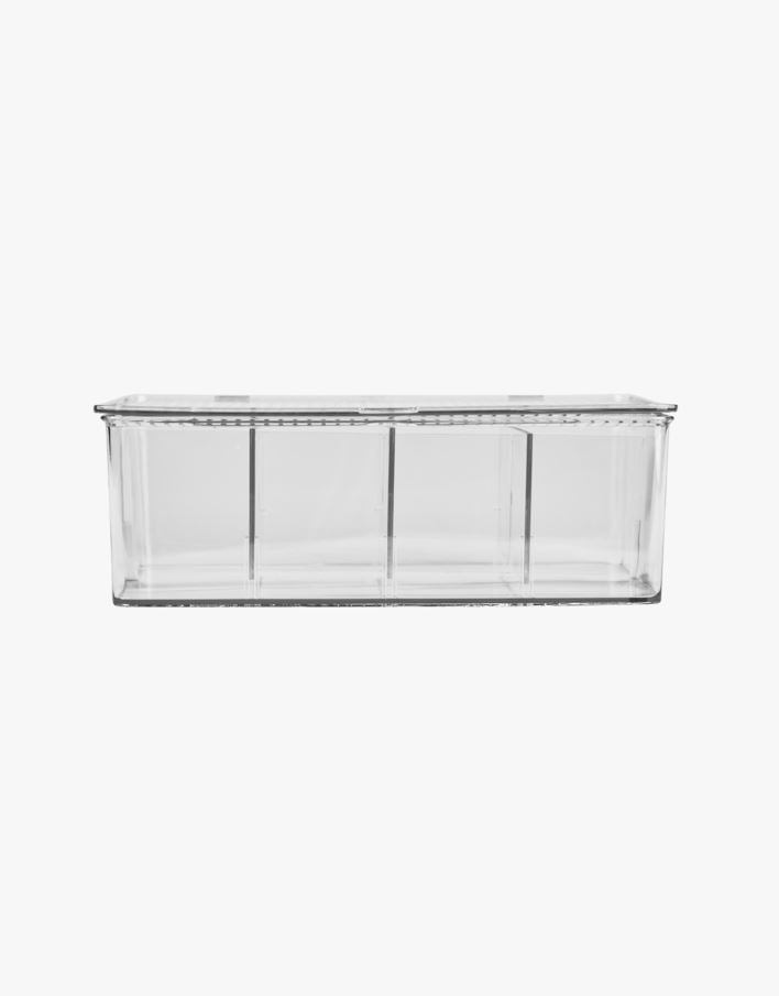 Oppbevaringsboks transparent - 17,3x27,5x9,5 cm transparent - 1