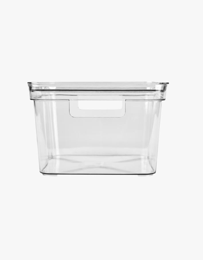 Oppbevaringsboks transparent - 22x22x14,5 cm transparent - 1