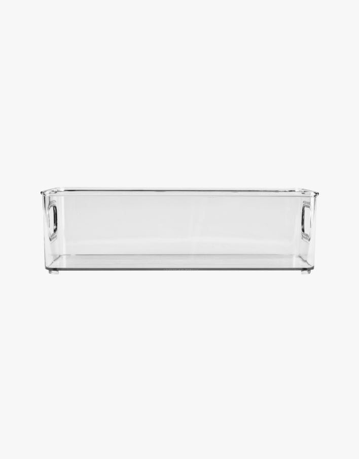 Stablebar oppbevaringsboks transparent - 15x26x7,5 cm transparent - 1