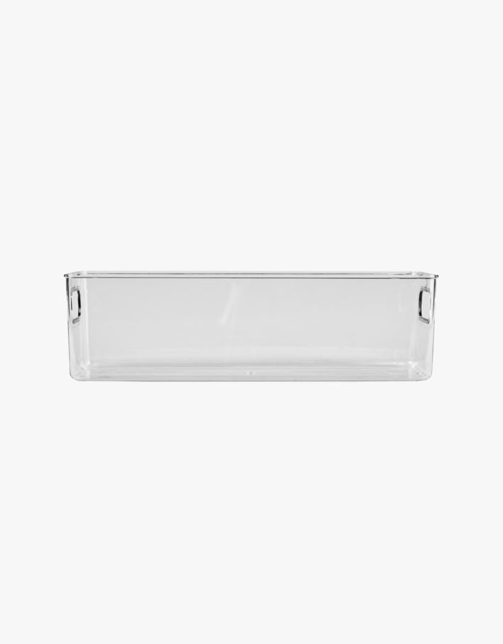 Smal oppbevaringsboks transparent - 9,6x39x12,2 cm transparent - 1