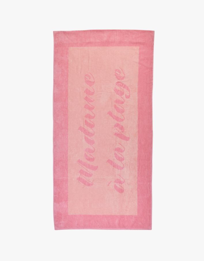 Badehåndkle rosa - 90x185 cm rosa - 1