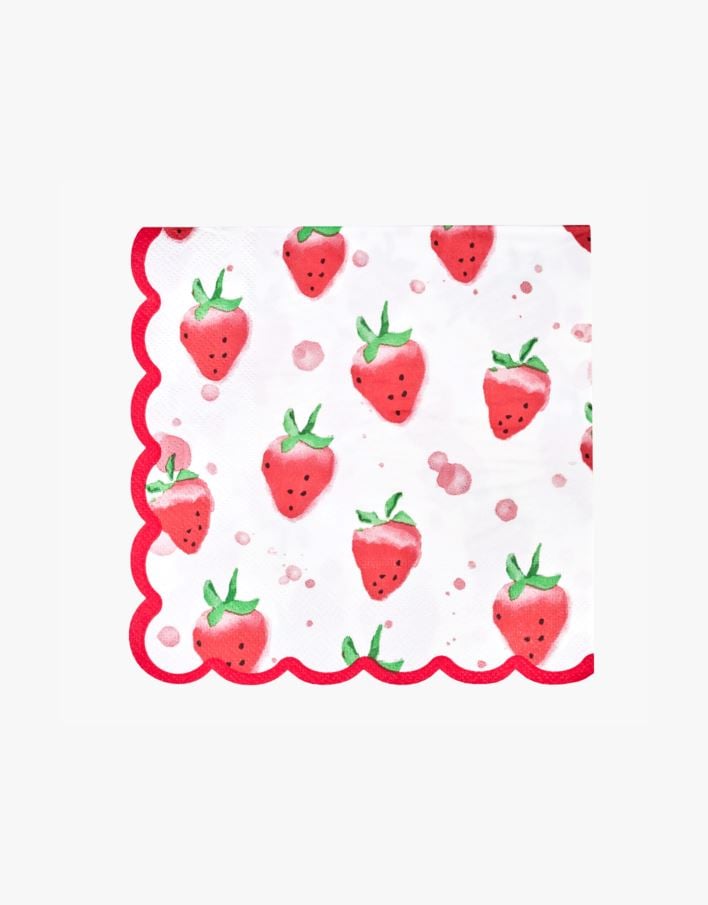 Papirservietter multi rød - 16,5x16,5x1 cm multi rød - 1