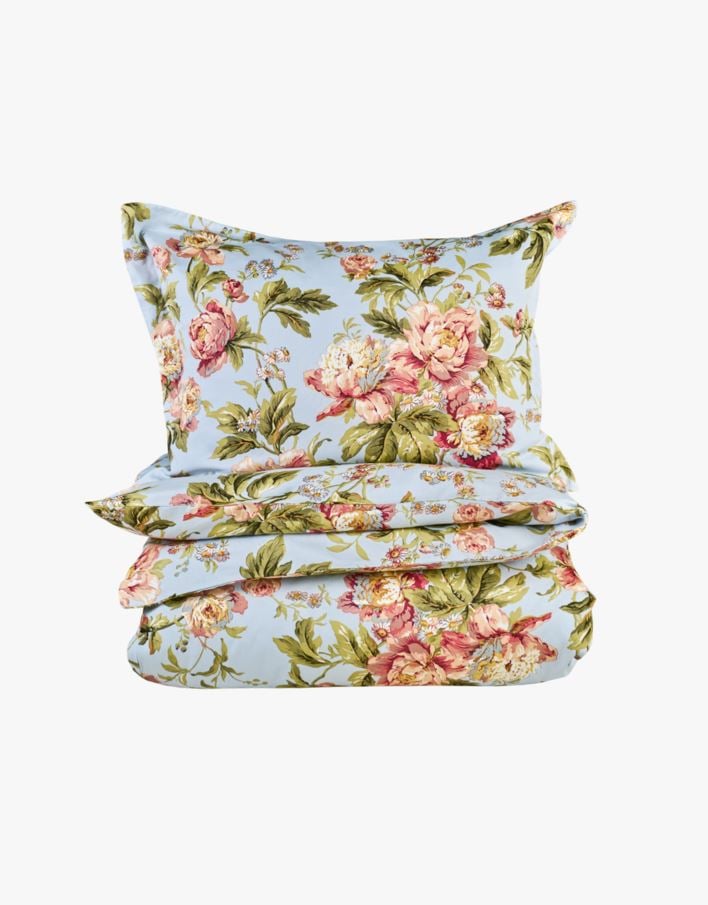 Sateng sengesett lys blå - 140x220 cm lys blå - 1