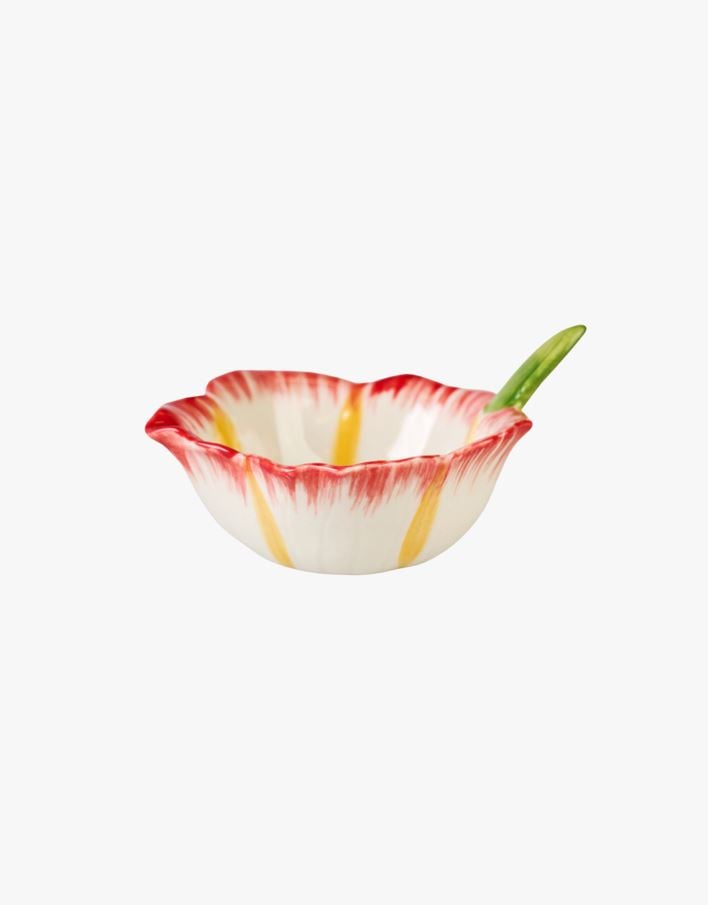 Skål multi rød - 10x8,5x5 cm multi rød - 1