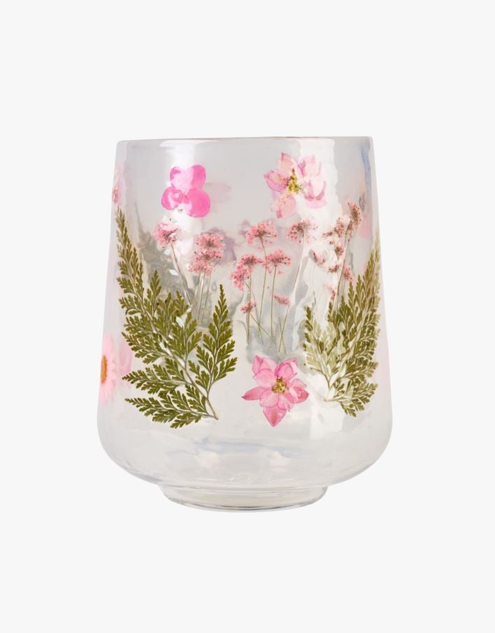 Telysholder multi rosa - 10x10x12,5 cm multi rosa - 1