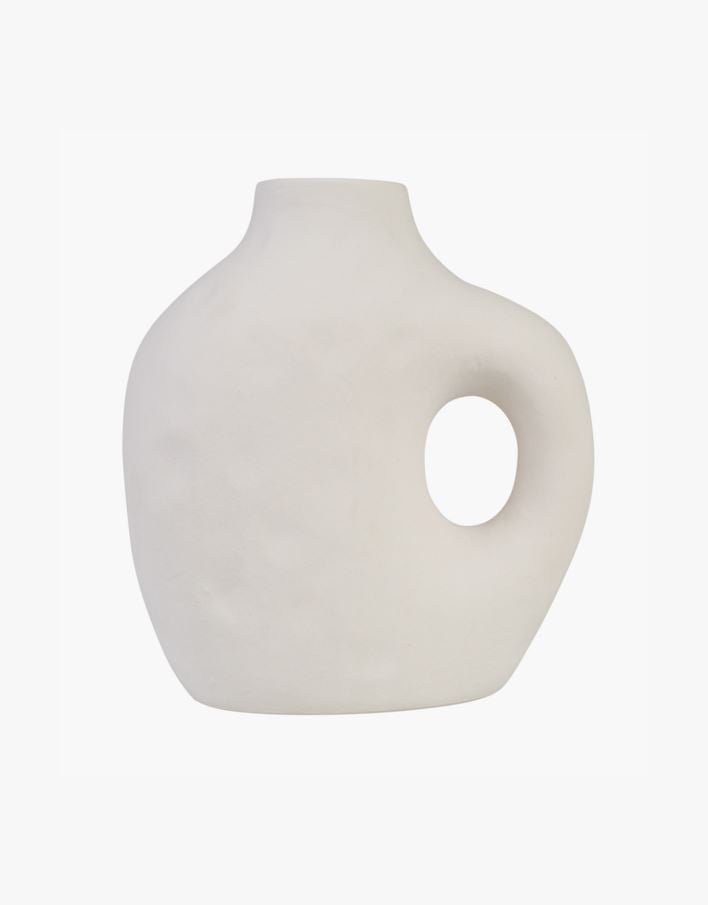 Vase hvit - 23x13,6x25 cm hvit - 1