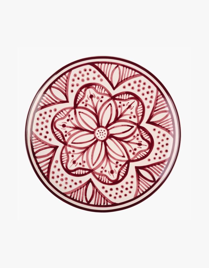 Tallerken mørk rød - ø27,3 mørk rød - 1