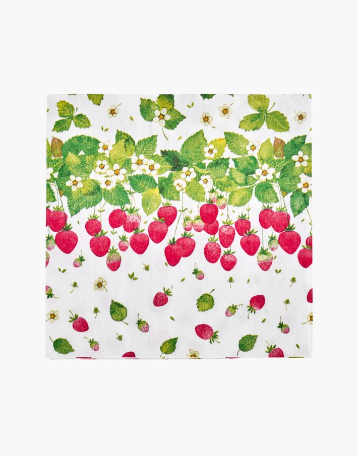 Papirservietter multi rød - 33x33 cm multi rød - 1