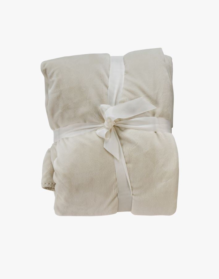 Fleecepledd offwhite - 130x170 cm offwhite - 1