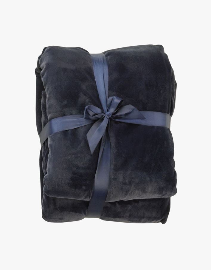 Fleecepledd marineblå - 130x170 cm marineblå - 1