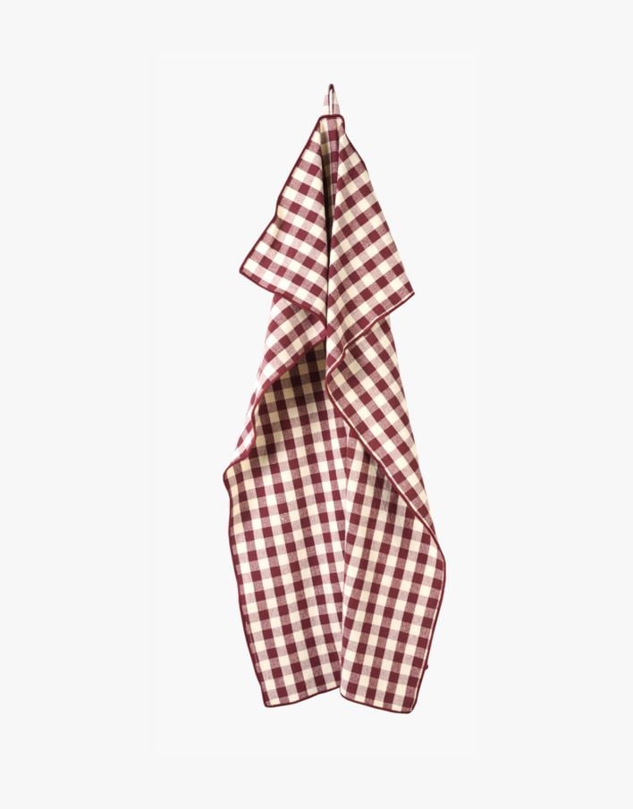 Kjøkkenhåndkle burgunder - 47x70 cm burgunder - 1