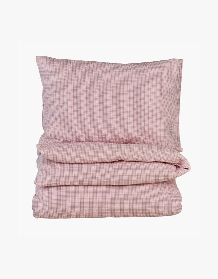 Krepp sengesett rosa - 140x220 cm rosa - 1