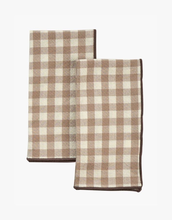 2pk tøyserviett brun - 45x45 cm brun - 1