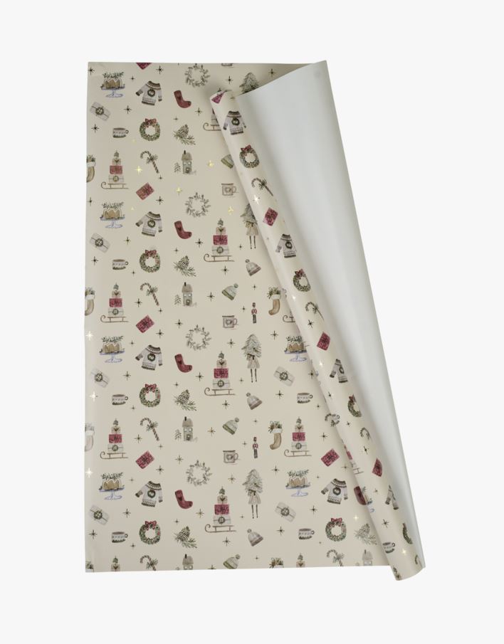 Gavepapir offwhite - 70x300 cm offwhite - 1