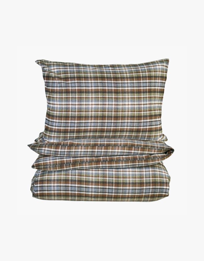 Garnfarget flanell sengesett multi - 200x220 cm multi - 1