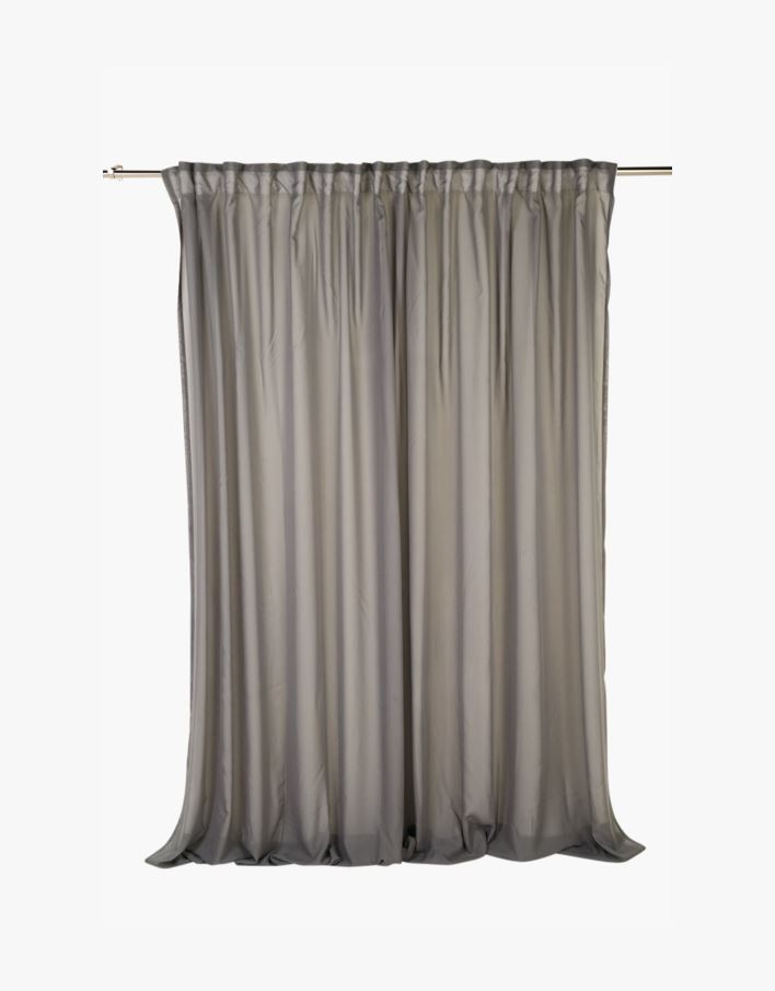 Ekstra bred gardin mørk grå - 270x240 cm mørk grå - 1