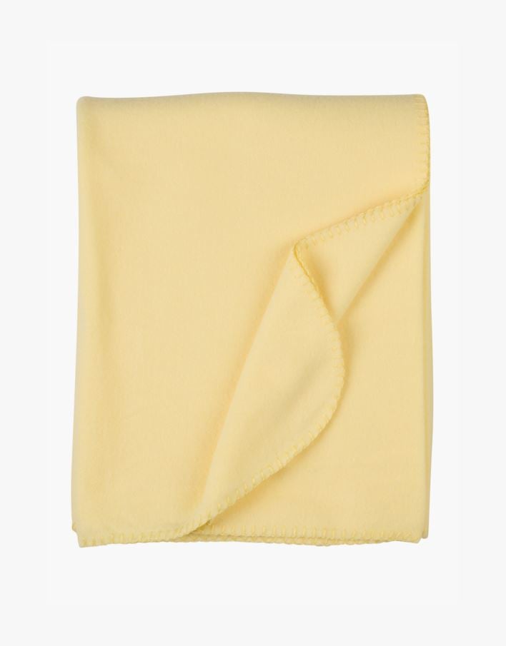 Fleecepledd lys gul - 130x170 cm lys gul - 1
