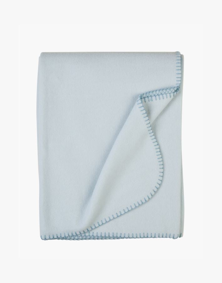 Fleecepledd lys blå - 130x170 cm lys blå - 1